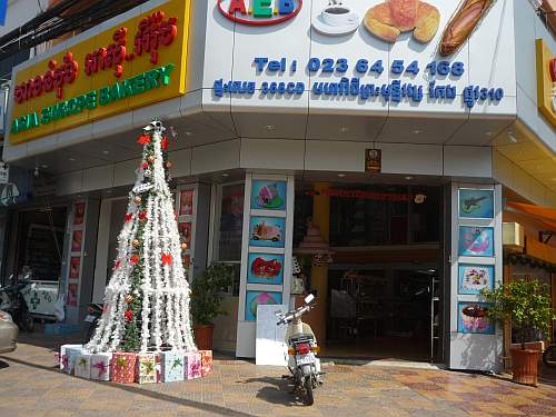 Christmas decoration in Phnom Penh